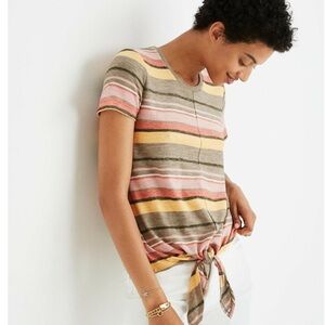 Madewell Tie-Front T-Shirt